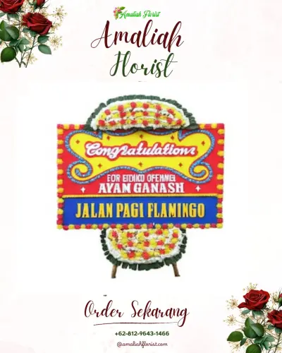 Bunga Papan Congratulation di Bunga Eja Beru
